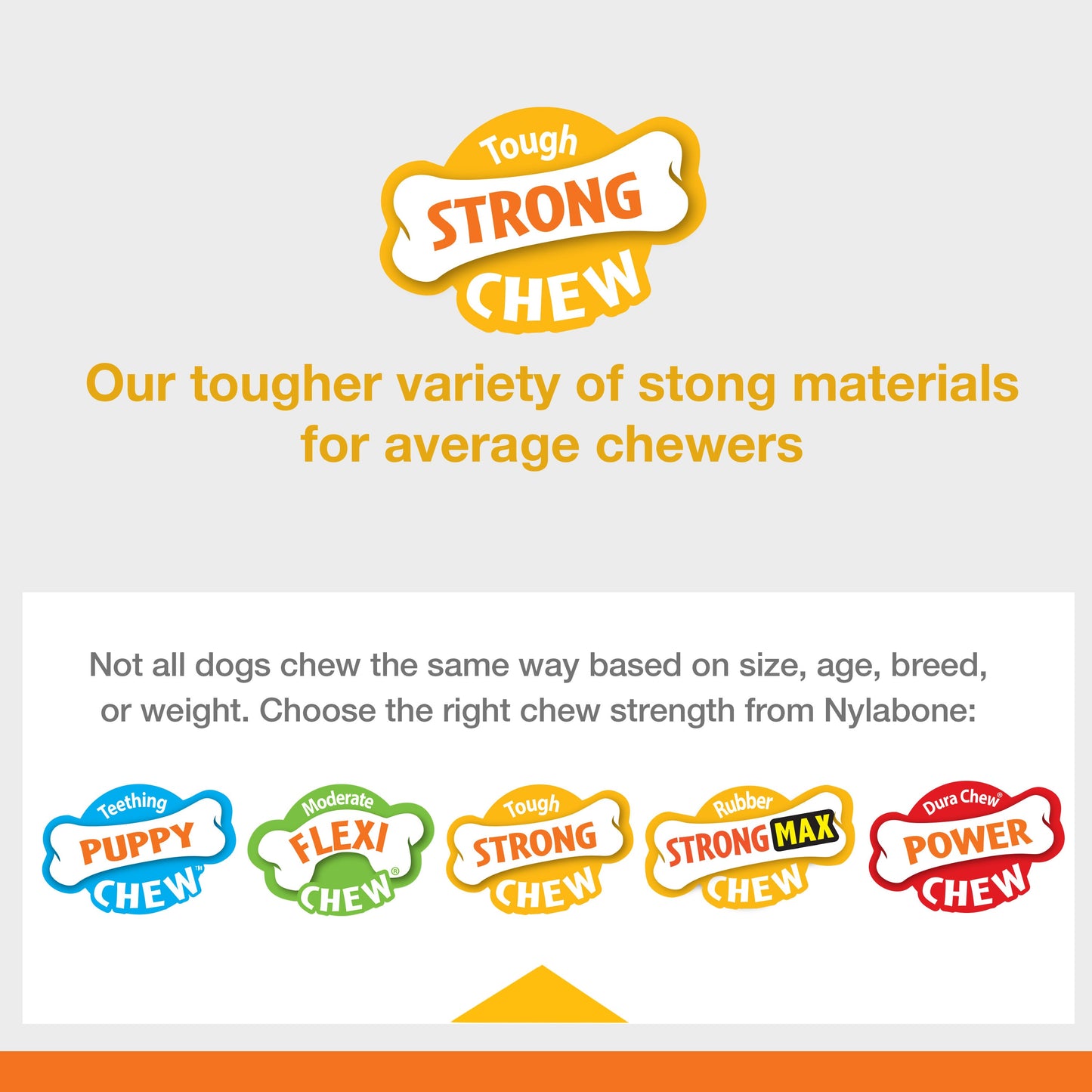 Nylabone Sneaky Snacker Dog Treat Toy Bacon, Orange, 1ea/Medium/Wolf  Up To 35 Lbs. 1 ct