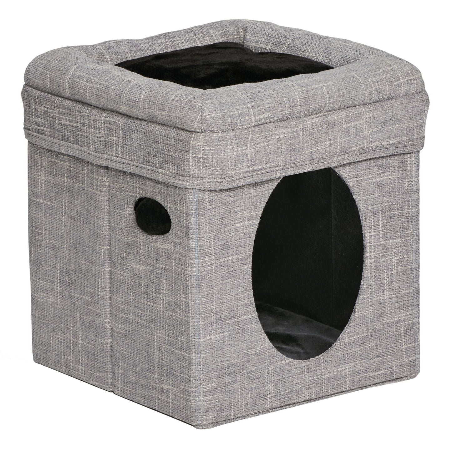 MidWest Homes for Pets Curious Cat Cube Silver 1ea/15 X 15
