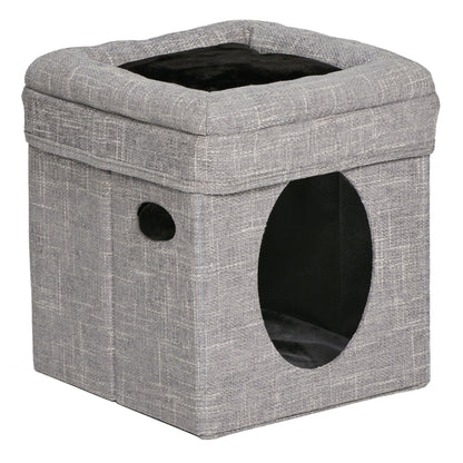 MidWest Homes for Pets Curious Cat Cube Silver 1ea/15 X 15