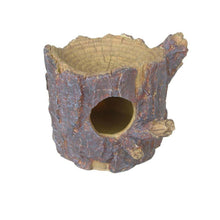 Weco Products Wecorama Sleepy Hollows Pine Den Lodge Terrarium Ornament with Feeder Gray, Brown, 1ea