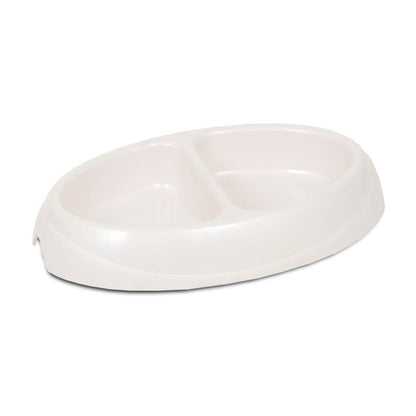 Petmate Ultra Lightweight Double Diner Dog Cat Bowl Assorted Colors Small