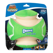 Chuckit! Kick Fetch Dog Toy Max Glow Green/White 1ea/LG