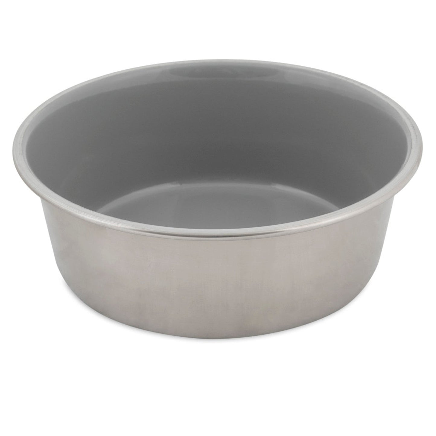 Petmate Painted Stainless Bowl Sleet Gray 4cups