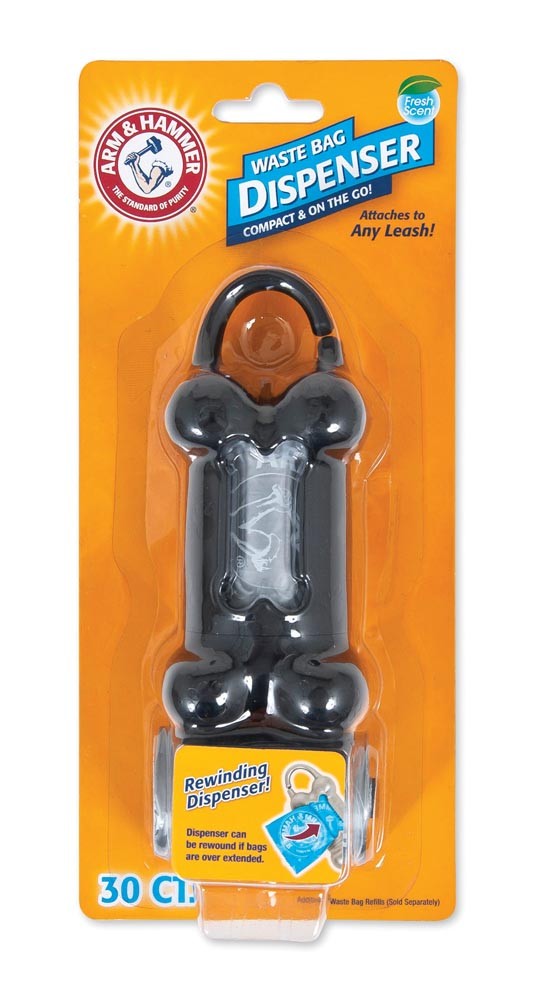 Arm & Hammer Bone Dispenser & Disposable Waste Bags Assorted Colors