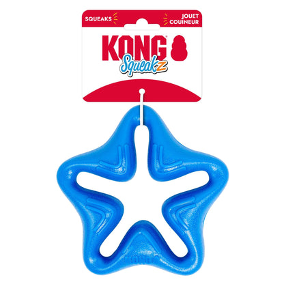 KONG Squeakz Star Dog Toy Blue 1ea/MD