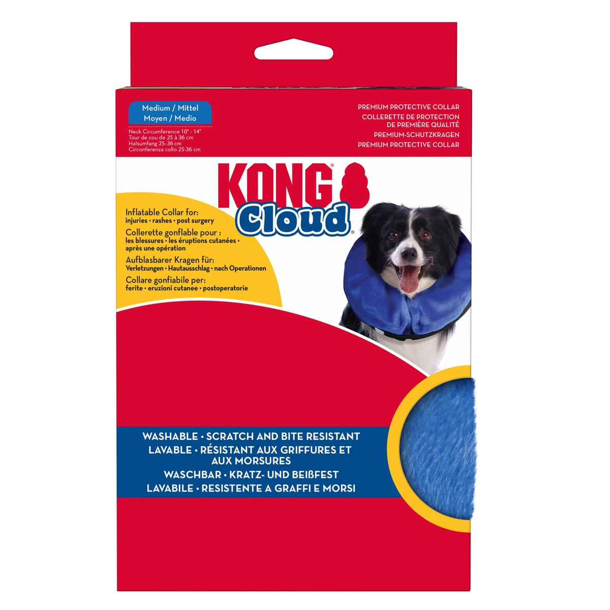 Kong Inflatable E-Collar Blue 1ea/Md Default Title