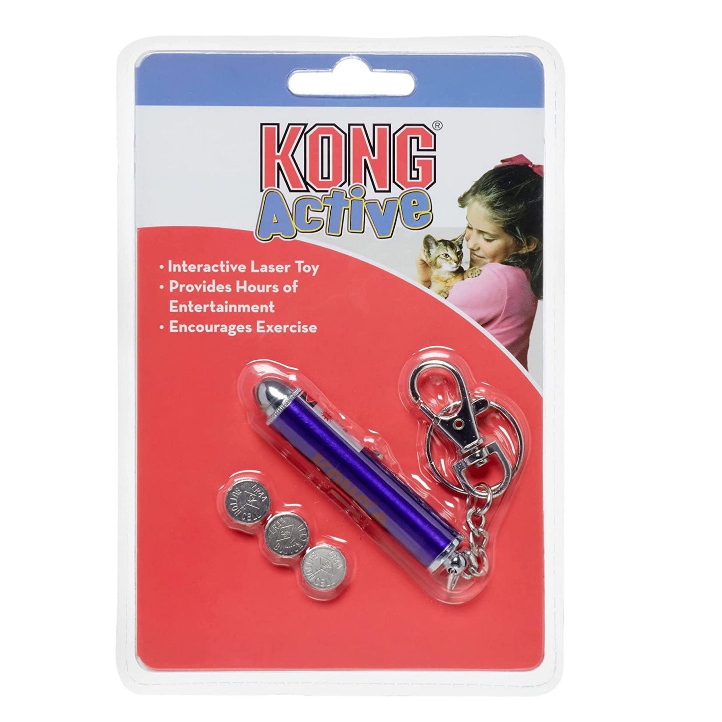 KONG Interactive Laser Cat Toy Purple 1ea/One Size Default Title