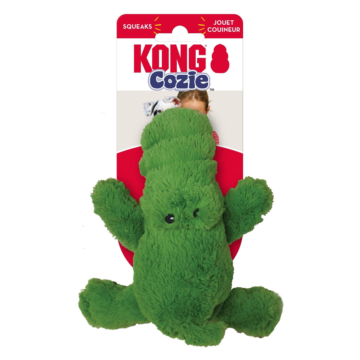 Kong Coz.Ie Ali Alligator Plush Dog Toy Green 1ea/Sm Default Title
