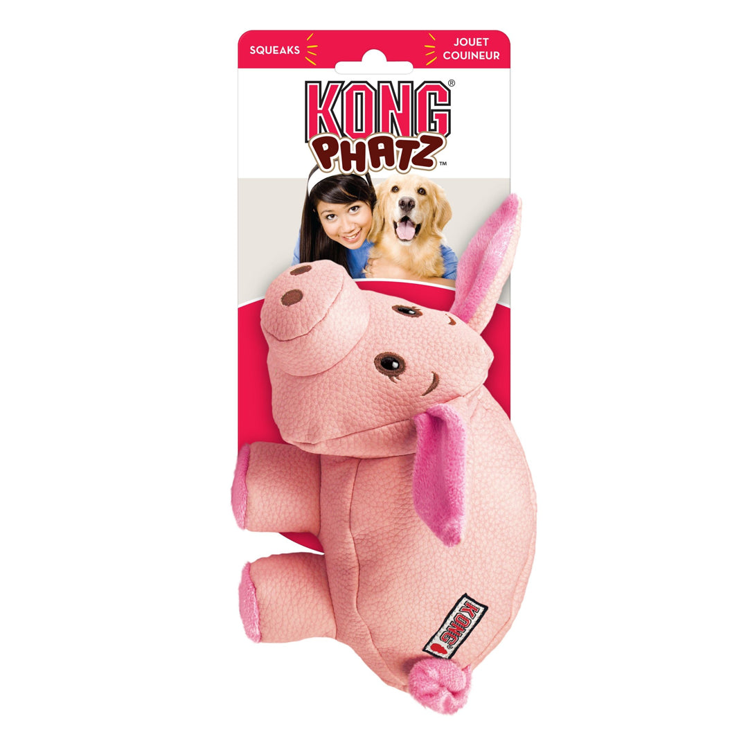 KONG Phatz Dog Toy Pig Medium