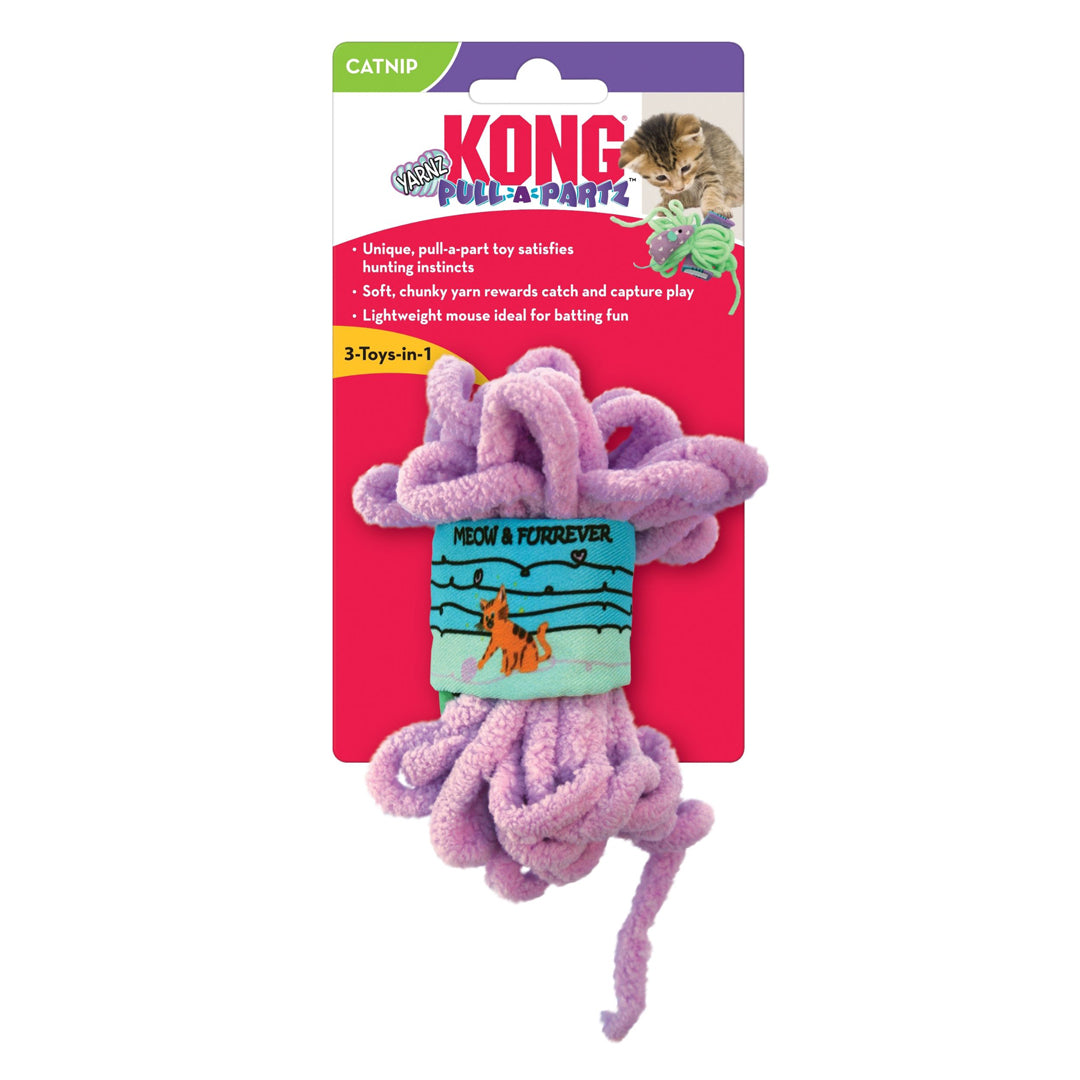 KONG Pull-A-Partz Cat Toy Yarnz Assorted