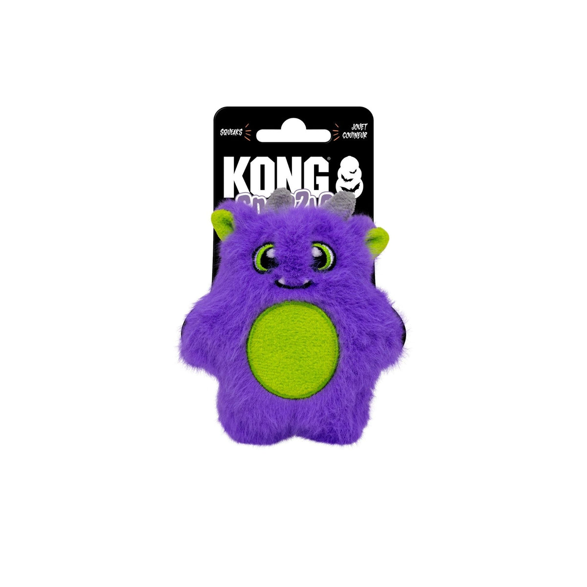 KONG Halloween Snuzzles Monster and Pumpkin Dog Toy Assorted 1ea/XS