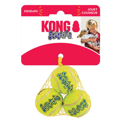 KONG SqueakAir Tennis Ball Dog Toy X-Small 3pk