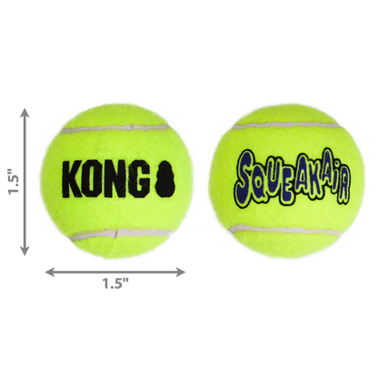 KONG SqueakAir Tennis Ball Dog Toy X-Small 3pk