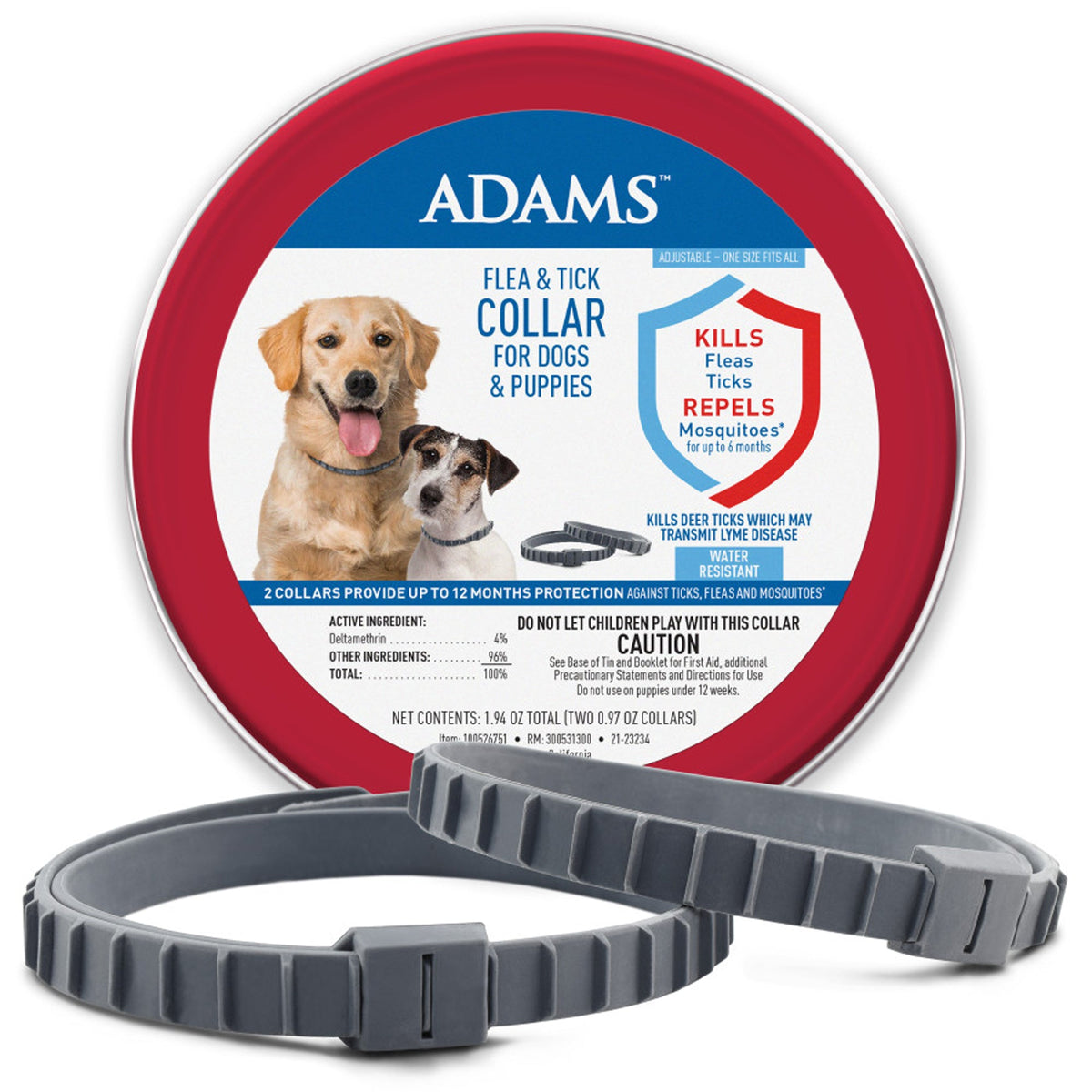 Adams Flea and Tick Collar Dog and Puppy