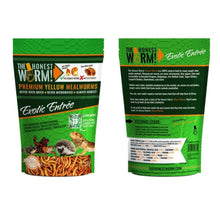 The Honest Worm! Exotic Entree Mealworms Yellow 7oz.