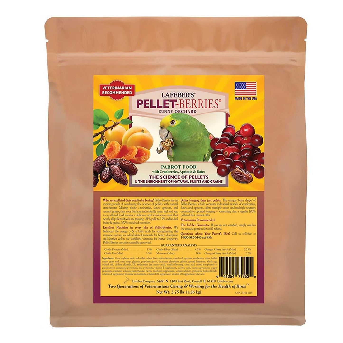 Lafeber Company Pellet-Berries Sunny Orchard Parrot Food 1ea/2.75 lb