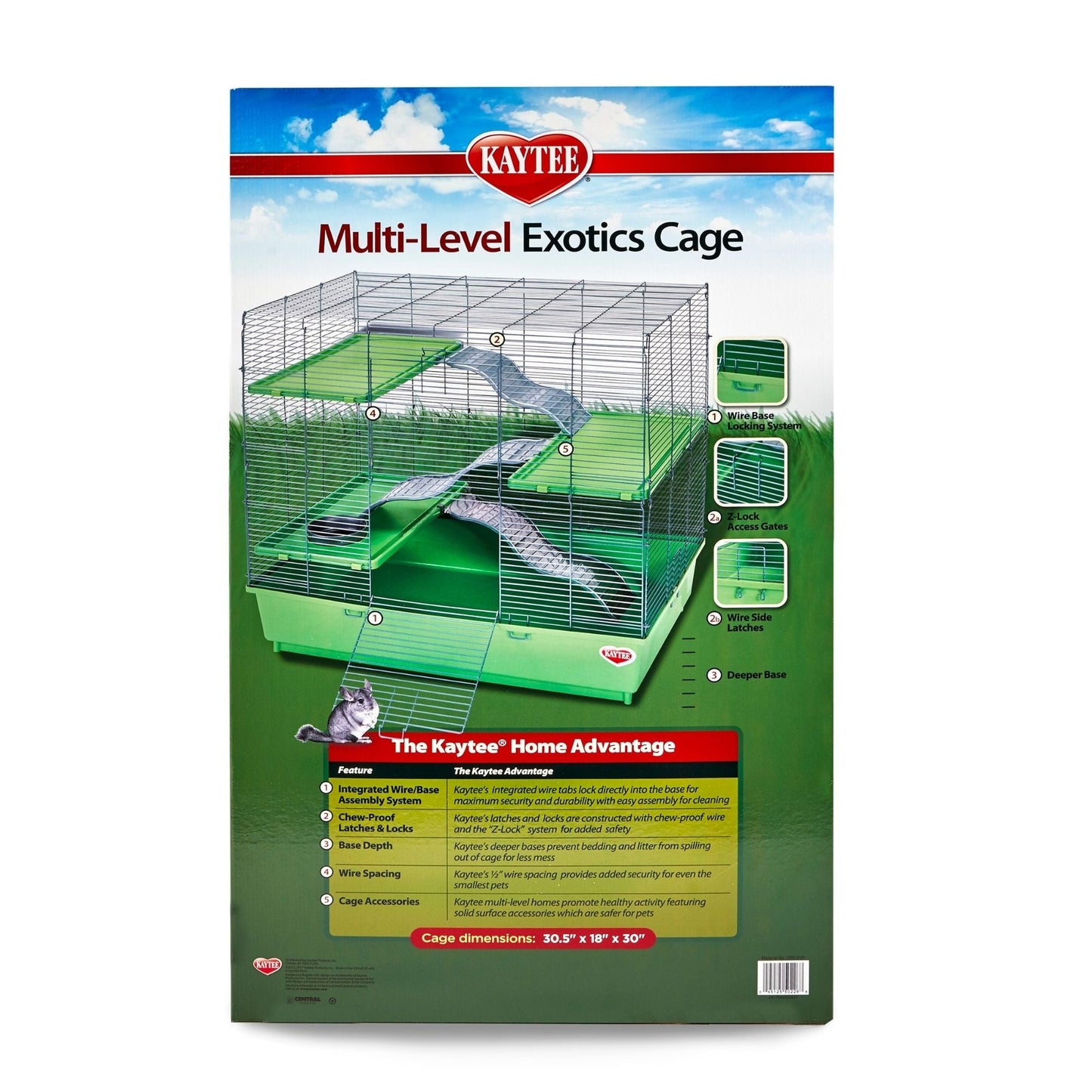 Kaytee My First Home Habitat Multi-Level For Exotics 1ea/30.5 X 18 X 30