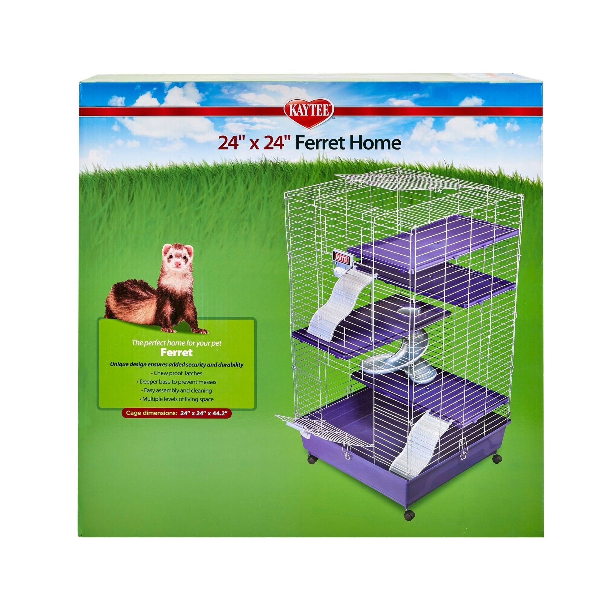 Kaytee Deluxe 24 X 24 Multi-Level Home With Casters 1ea/24in. X 24in.