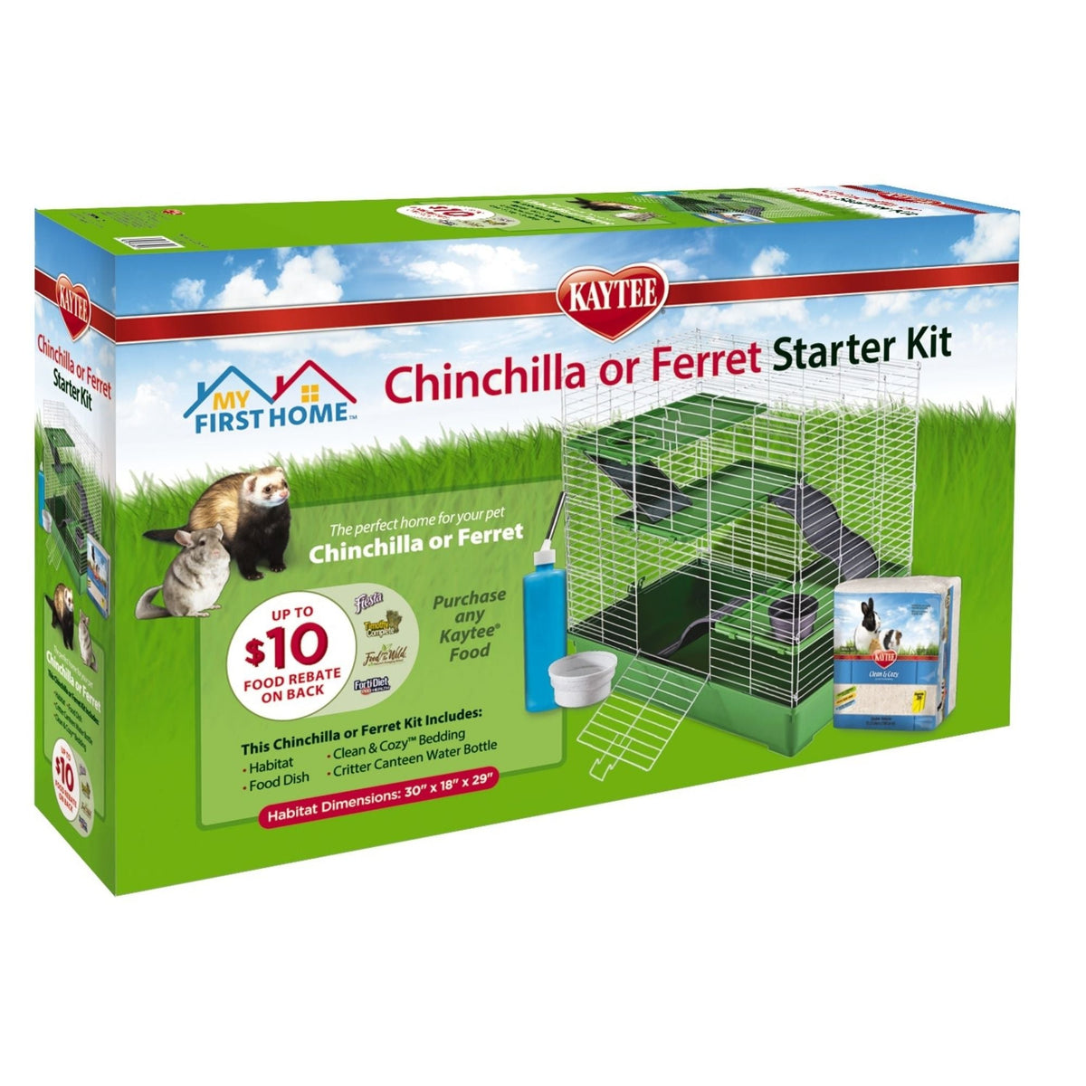 Kaytee My First Home Ferret or Chinchilla Starter Kit 1ea/30in.x 18in. X 29in.