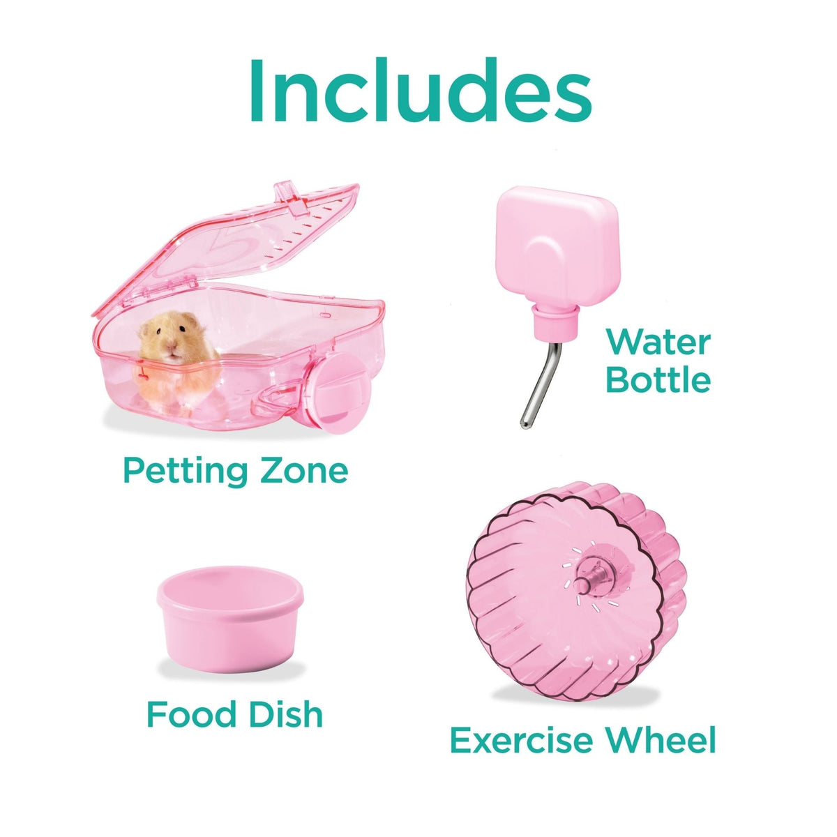 Kaytee CritterTrail One Level Habitat Pink Edition 1ea/20 in X 11.5 in X 11in.