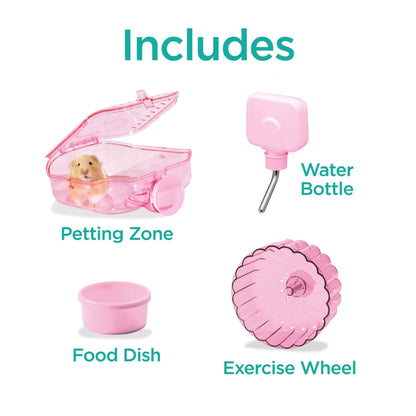 Kaytee CritterTrail One Level Habitat Pink Edition 1ea/20 in X 11.5 in X 11in.