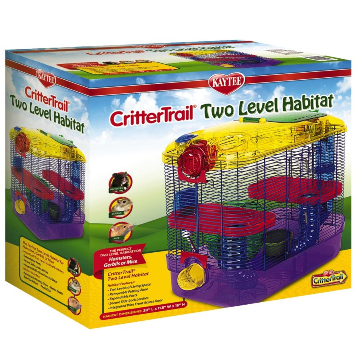 Kaytee Crittertrail Two Level Habitat 1ea