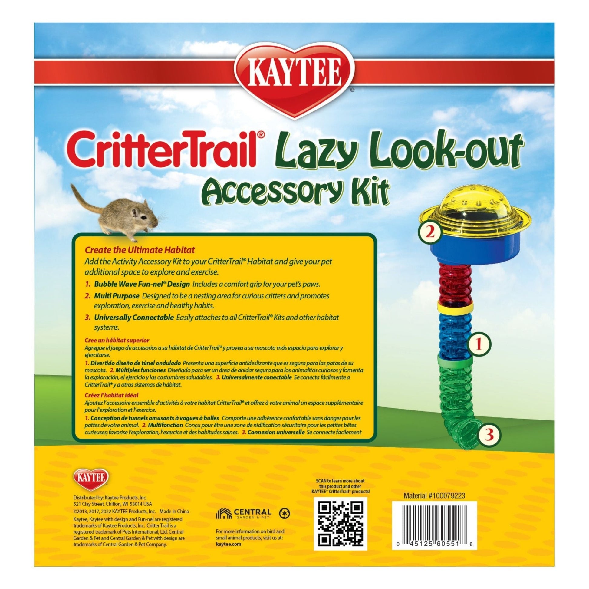 Kaytee CritterTrail Lazy Look-Out Accessory Kit 1ea