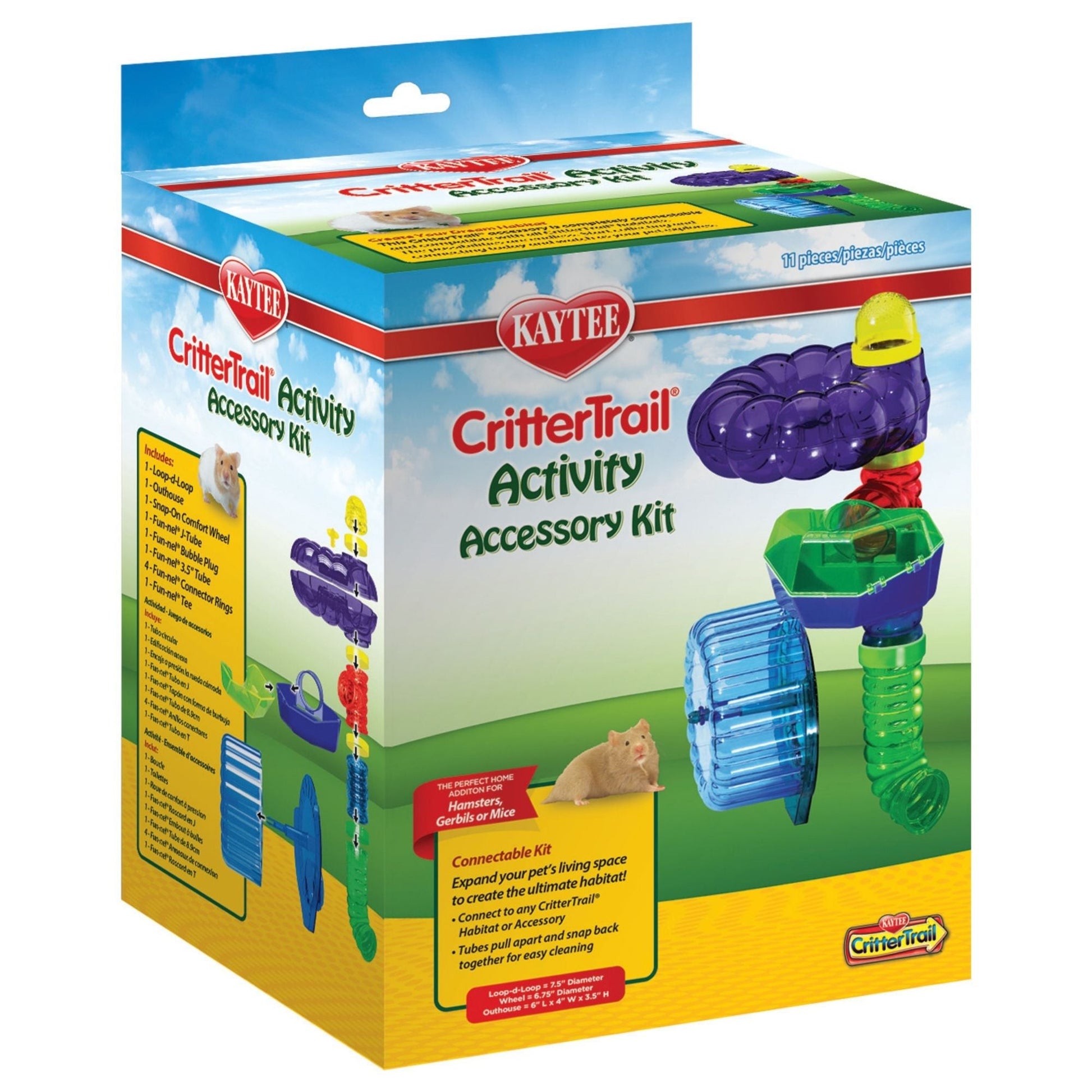 Kaytee CritterTrail Accessory Activity Kit 1ea/9in. X 9in. X 18in.
