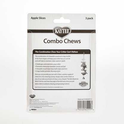 Kaytee Combo Chews Apple Slices 1ea/3 pk