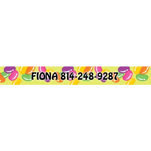 Personalized Jelly Beans Dog Collar