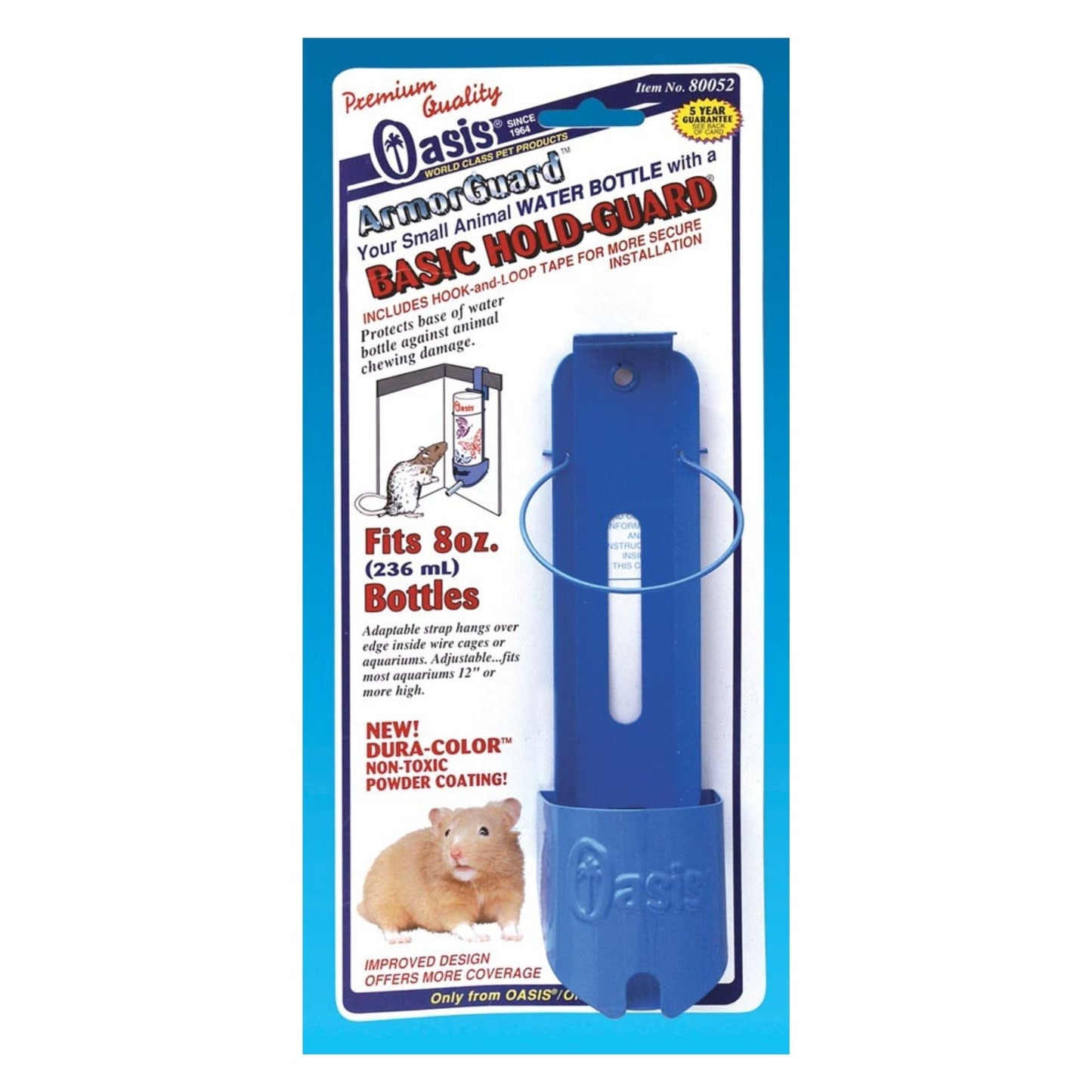 Oasis Basic Hold-Guard for Small Animal Water Bottles Assorted 1ea/8oz.