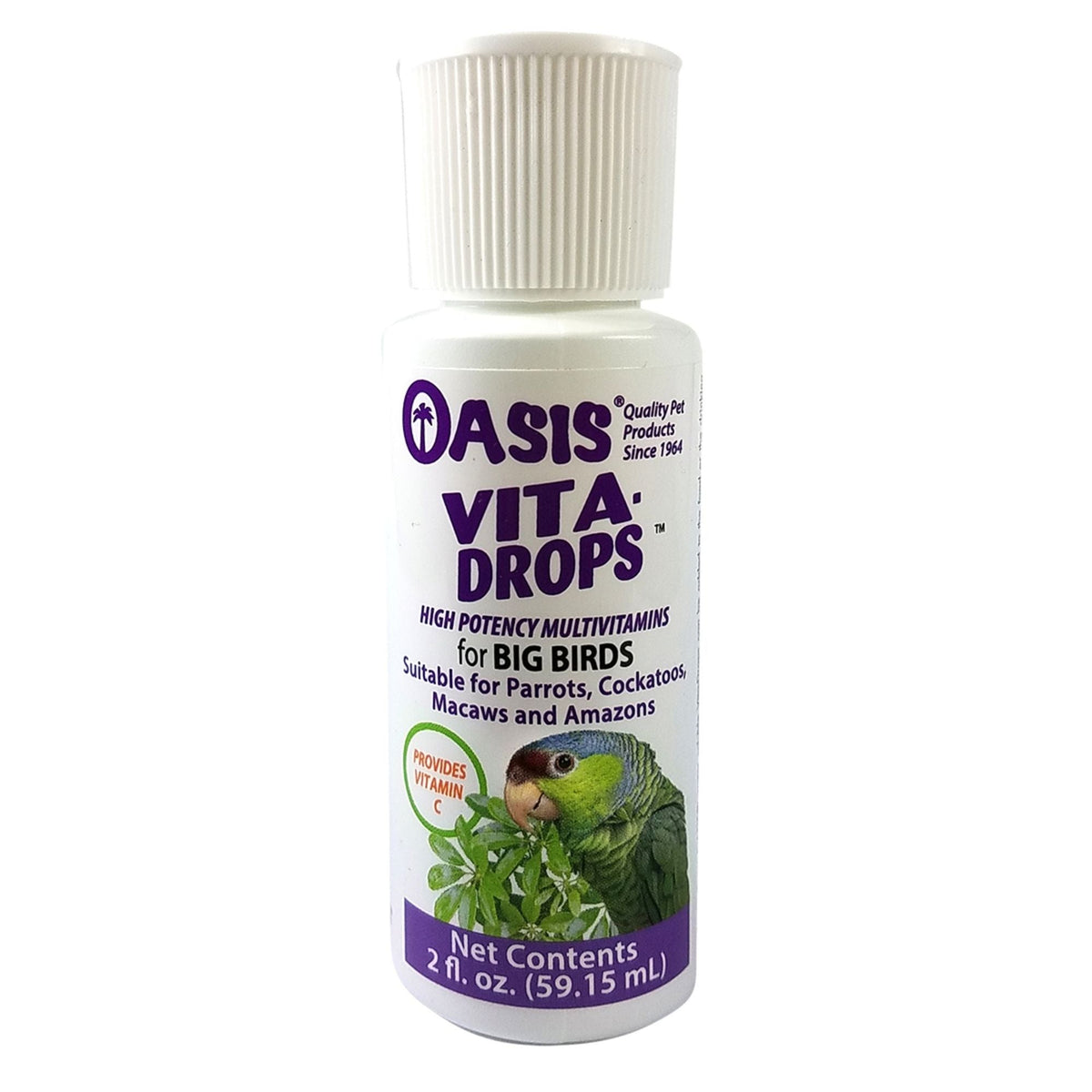 Oasis Vita Drops Multivitamin Supplement for Big Birds 1ea/2 floz.
