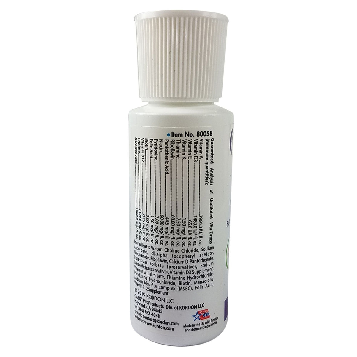 Oasis Vita Drops Multivitamin Supplement for Big Birds 1ea/2 floz.