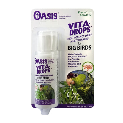 Oasis Vita Drops Multivitamin Supplement for Big Birds 1ea/2 floz.