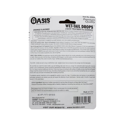 Oasis Wet Tail Drops Diarrhea Treatment for Small Animals 1ea/1 floz.
