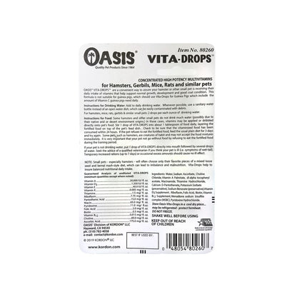Oasis Vita-Drops High Potential Daily Multivitamin for Hamsters & Pocket Pets 1ea/2 floz.