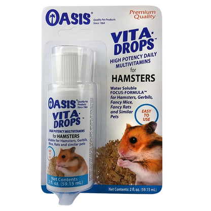 Oasis Vita-Drops High Potential Daily Multivitamin for Hamsters & Pocket Pets 1ea/2 floz.