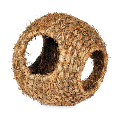 Prevue Pet Products Grass Ball Hideaway for Small Animals Natural 9 in Large