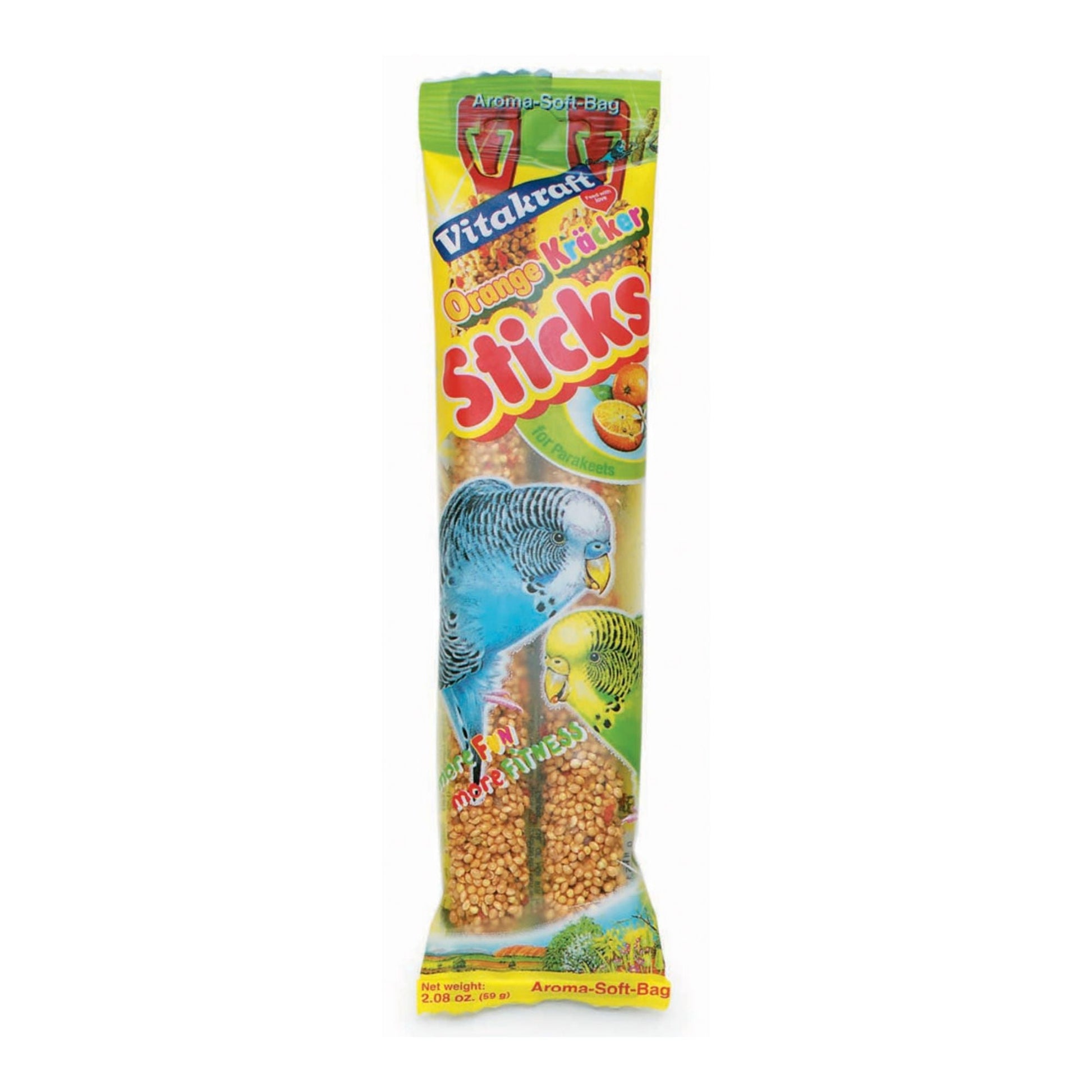 Vitakraft Crunch Sticks Orange & Apricot Flavor Parakeet Treat 1ea/2.08oz., 2 ct