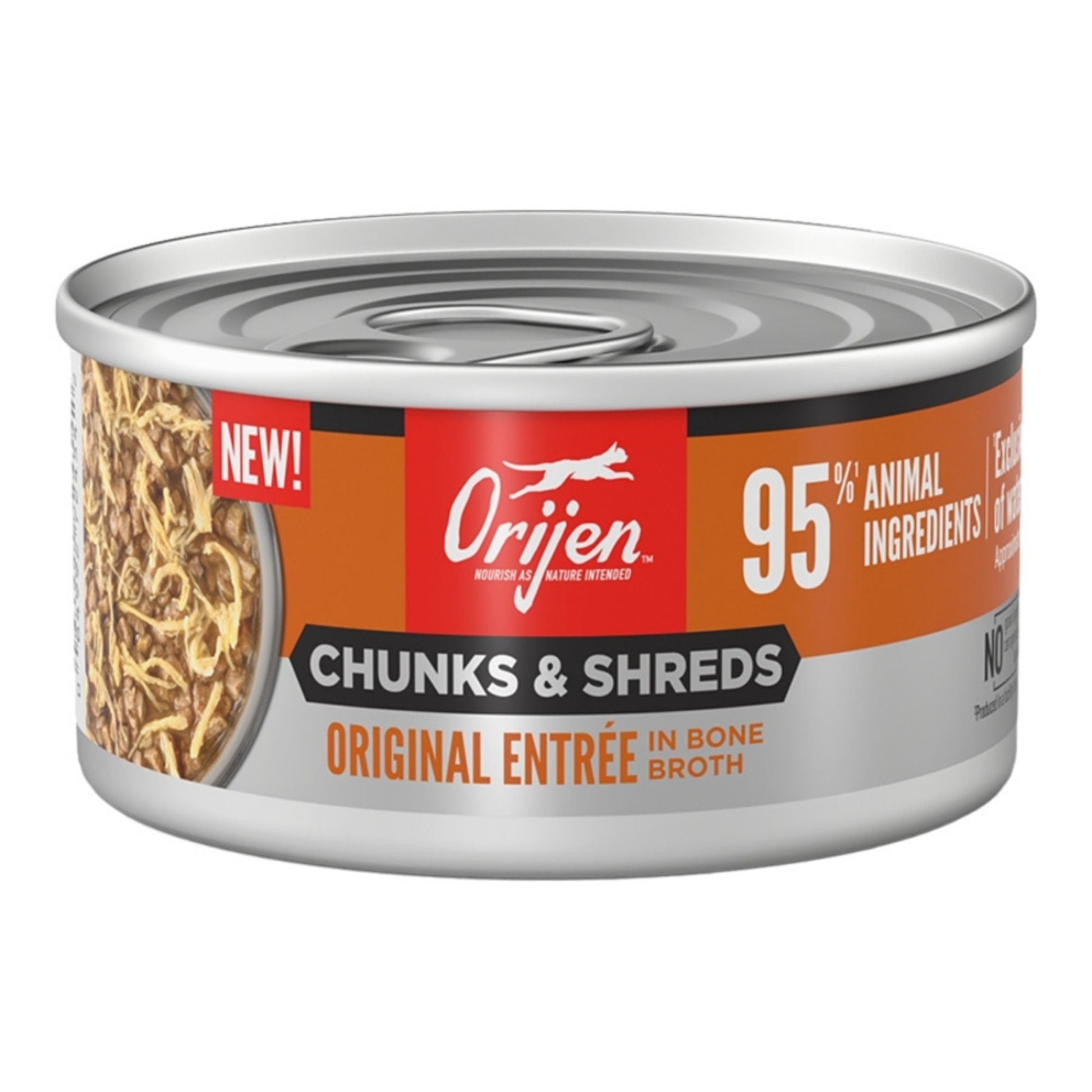 Orijen Cat Grain Free Chunks And Shreds Original 3oz. (Case of 24)