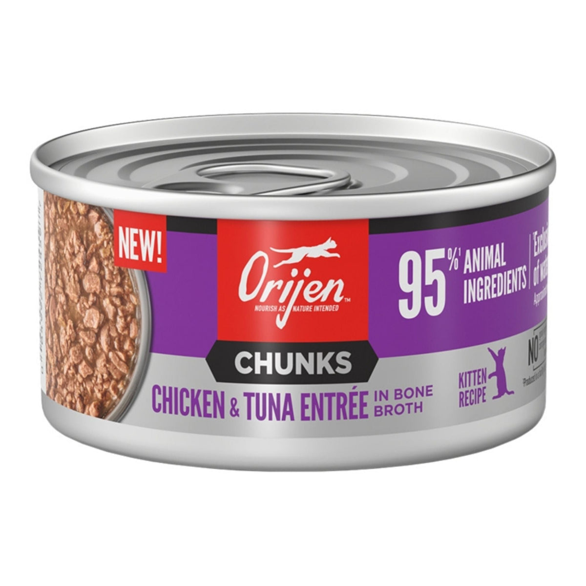 Orijen Cat Grain Free Chunks Kitten Chicken & Tuna 3oz. (Case of 24)