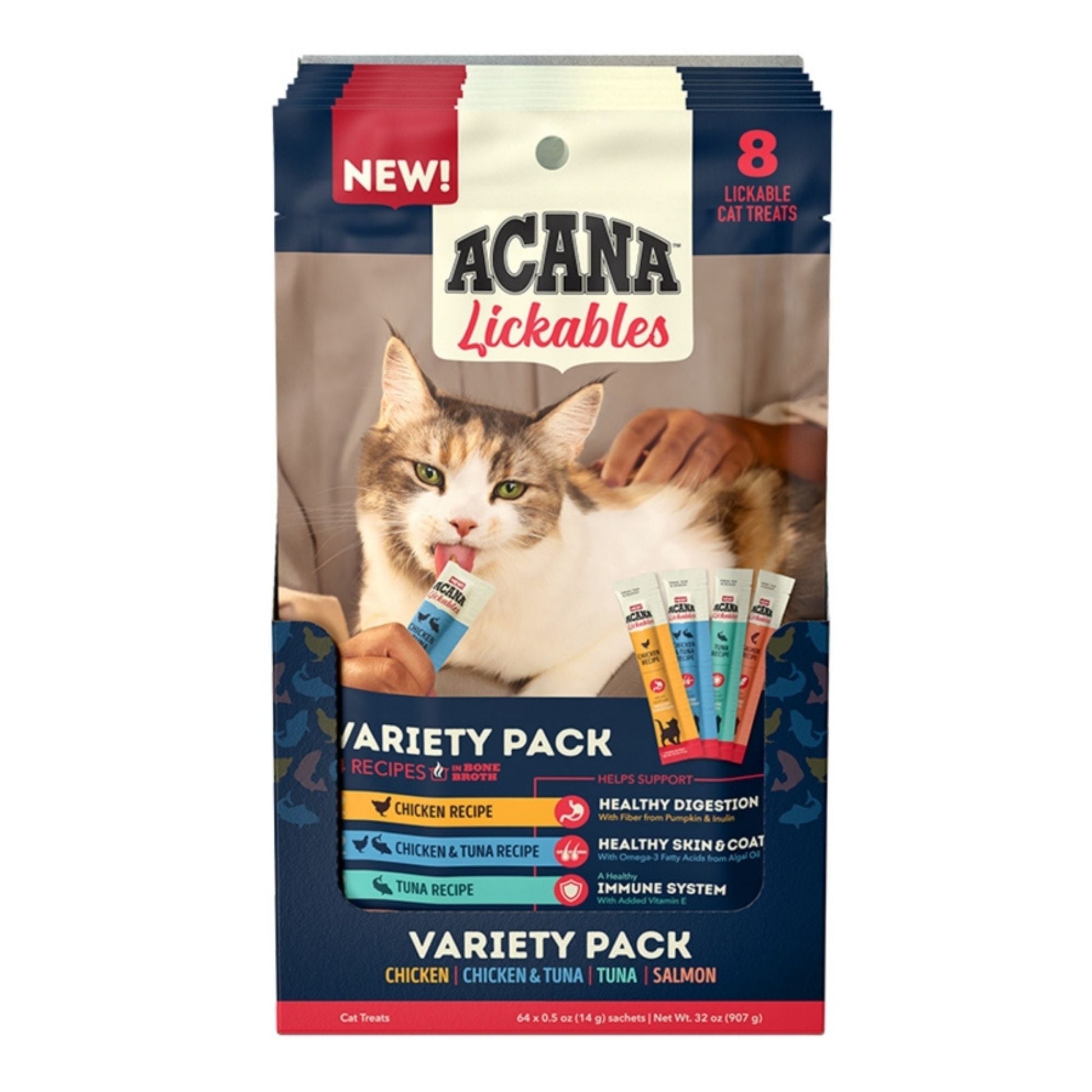 Acana Cat Lickables Variety - 8 Pack 4oz. - 8 Count