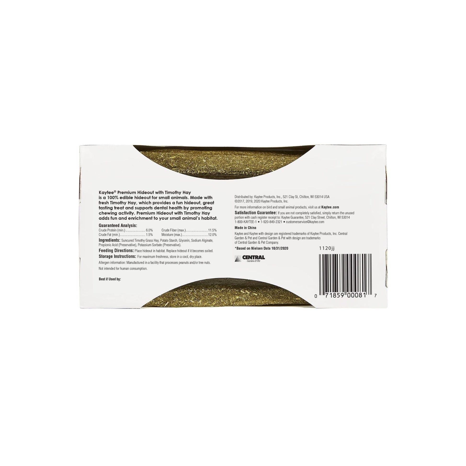 Kaytee Premium Timothy Hideout 1ea/SMall