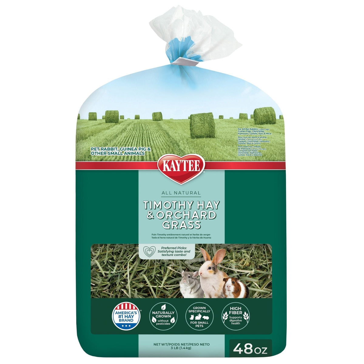 Kaytee Timothy Hay & Orchard Grass 1ea/48oz.