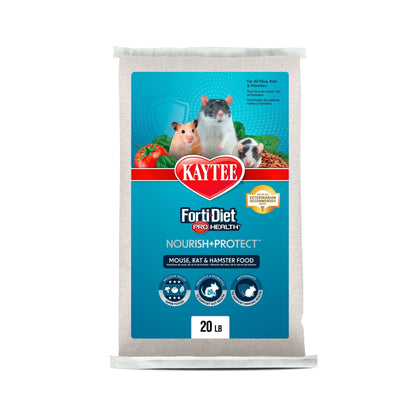 Kaytee Forti-Diet Pro Health Nourish+Protect Mouse, Rat & Hamster Food Grain blend 1ea/20 lb