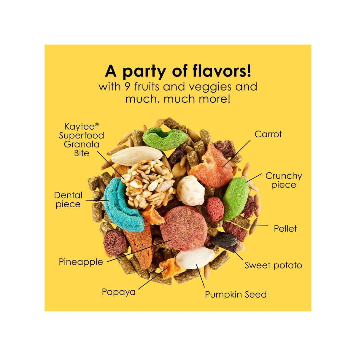 Kaytee Fiesta Rabbit Food Flavor Medley 1ea/25 lb