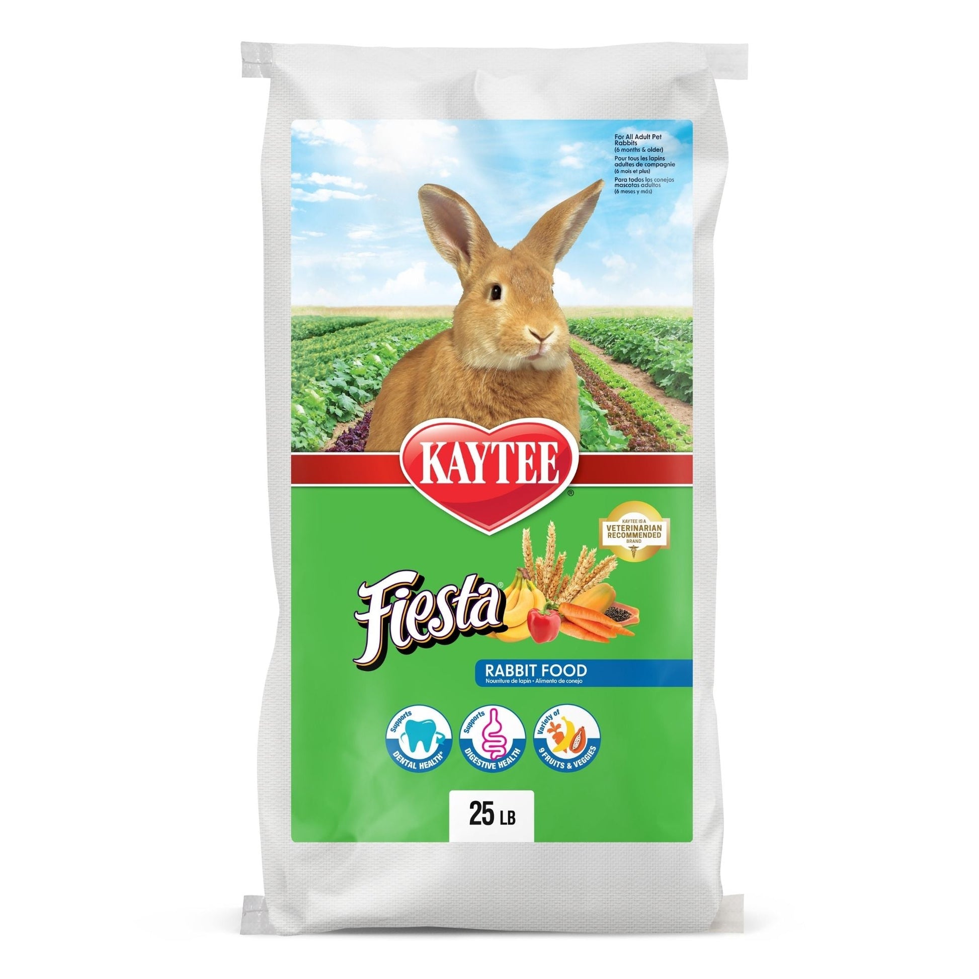 Kaytee Fiesta Rabbit Food Flavor Medley 1ea/25 lb