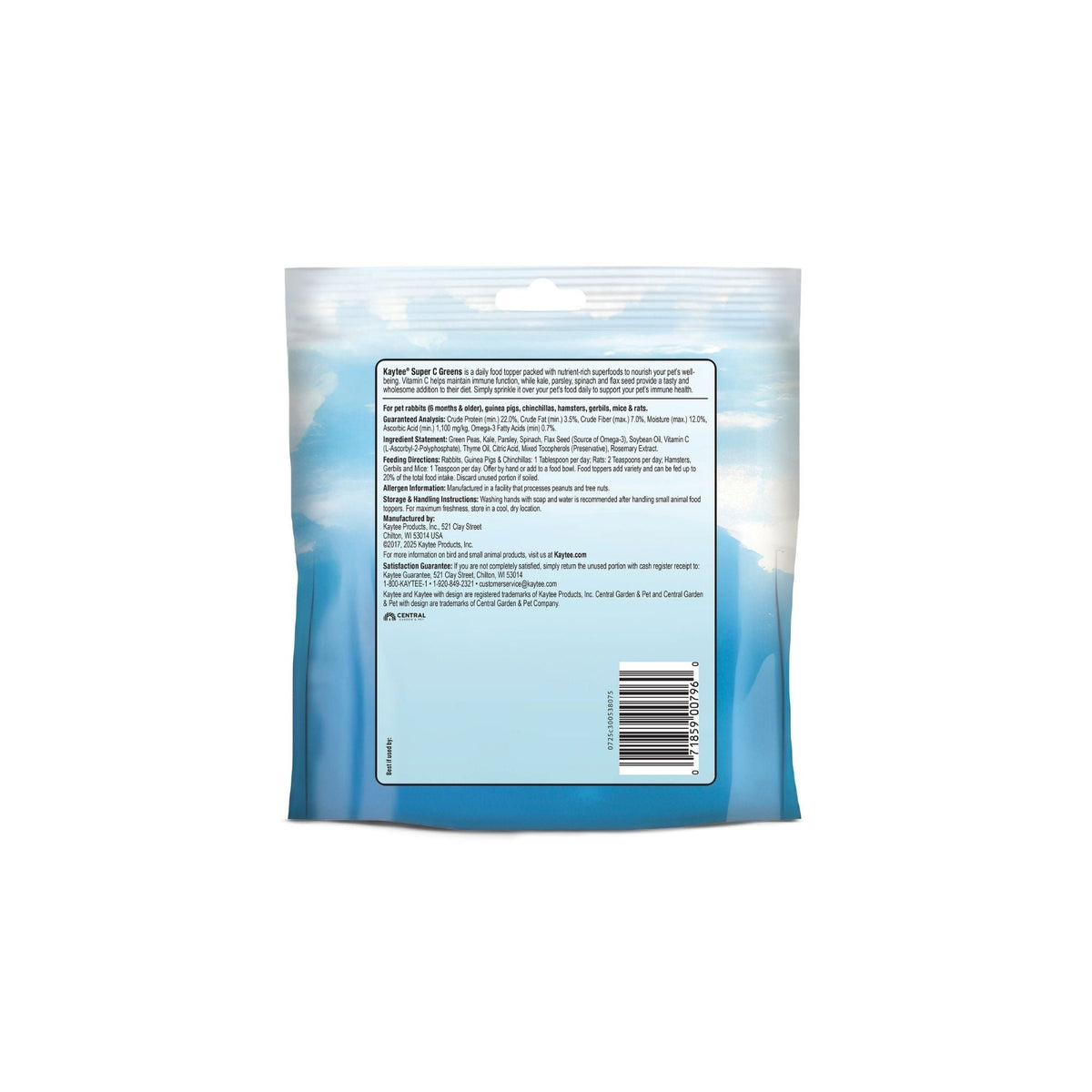 Kaytee Super C Greens 6ea/2.75oz.