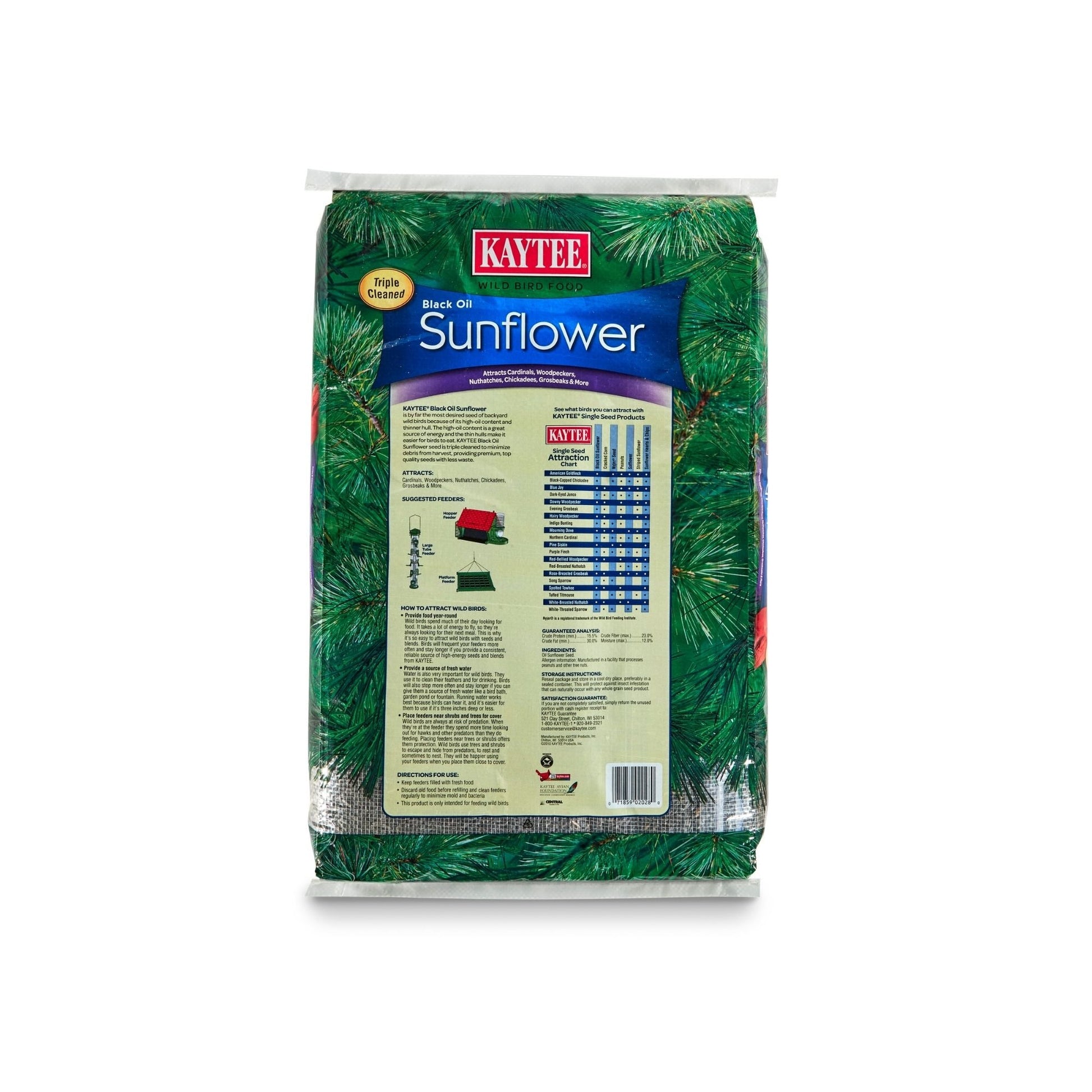 Kaytee Black Oil Sunflower Food 1ea/20 lb