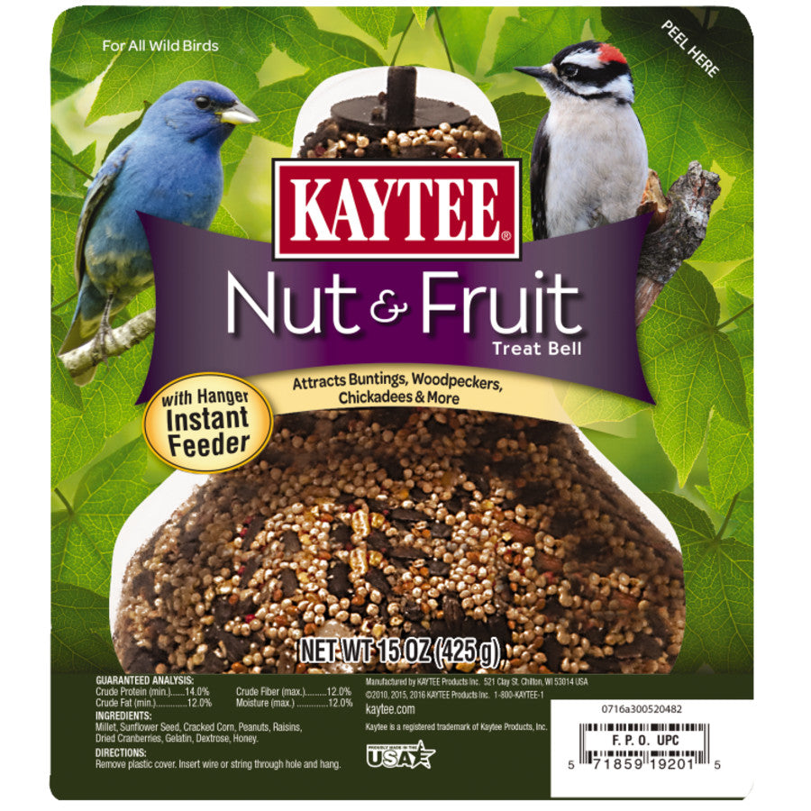 Kaytee Nut And Fruit Seed Bell 15oz